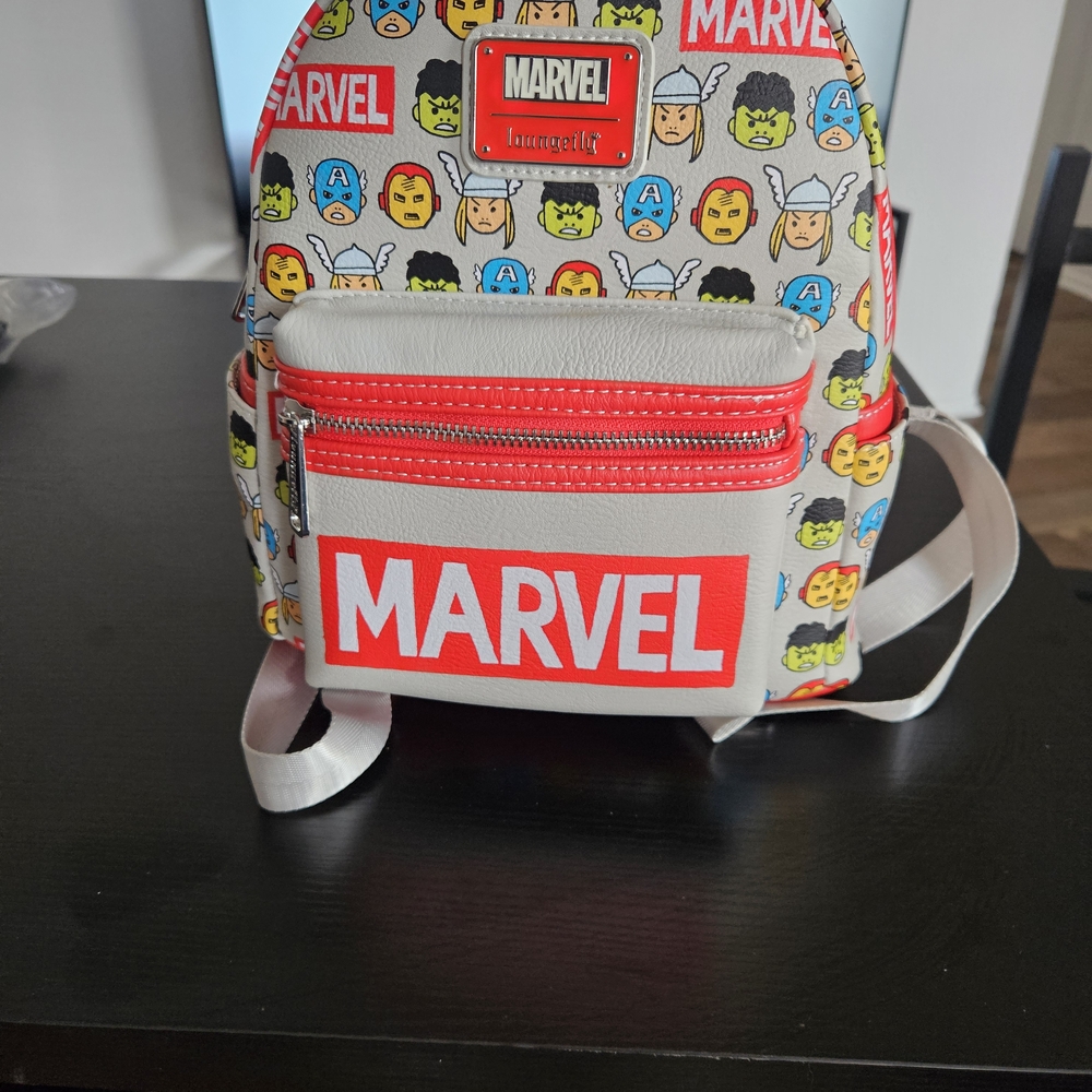 Marvel Kids' Backpack with Red and White Accents